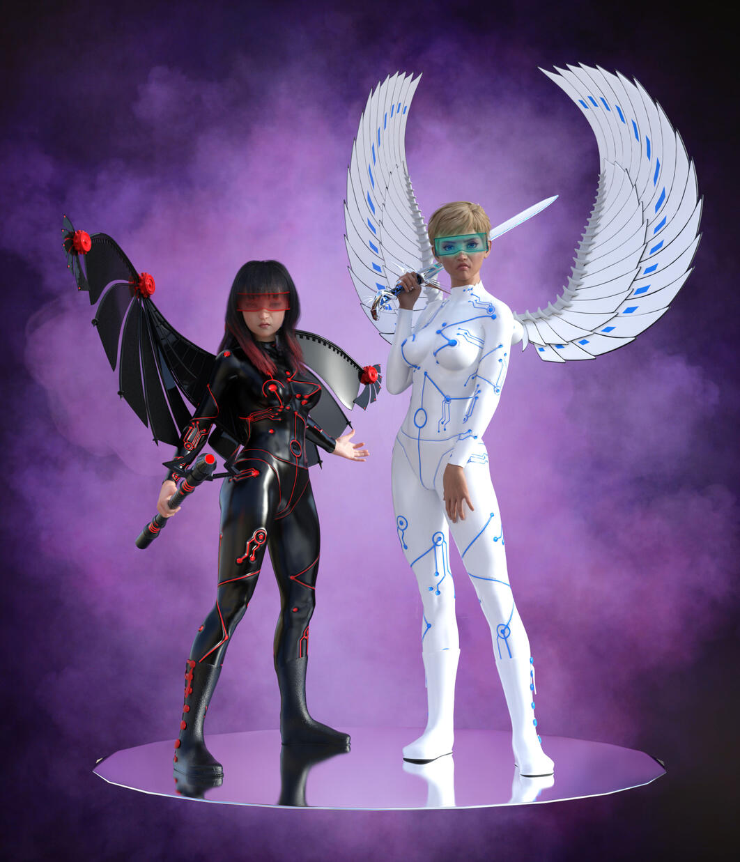 Mirai (Dev-El) and Yuki (Ang-El)